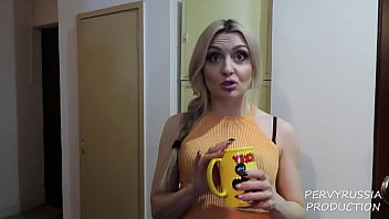 PERVYRUSSIA HOT MILF FUCKS NEIGHBOUR FOR SOME SUGAR ANAL