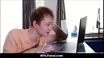 Scorching Massive Tits MILF Trainer Blackmail Anal Intercourse With Scholar Boy