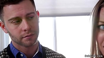 Large Cock Younger Man Seth Gamble Handcuffs His Large Tits Mom Britney Amber And Gags And Anal Fucks Her